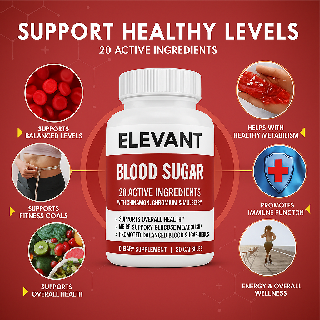 Elevante™ - Vitaminas Para el Azúcar Alta en la Sangre