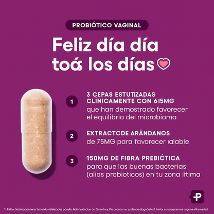 Elevante™ - Probiótico Vaginal con Prebióticos y Arándano