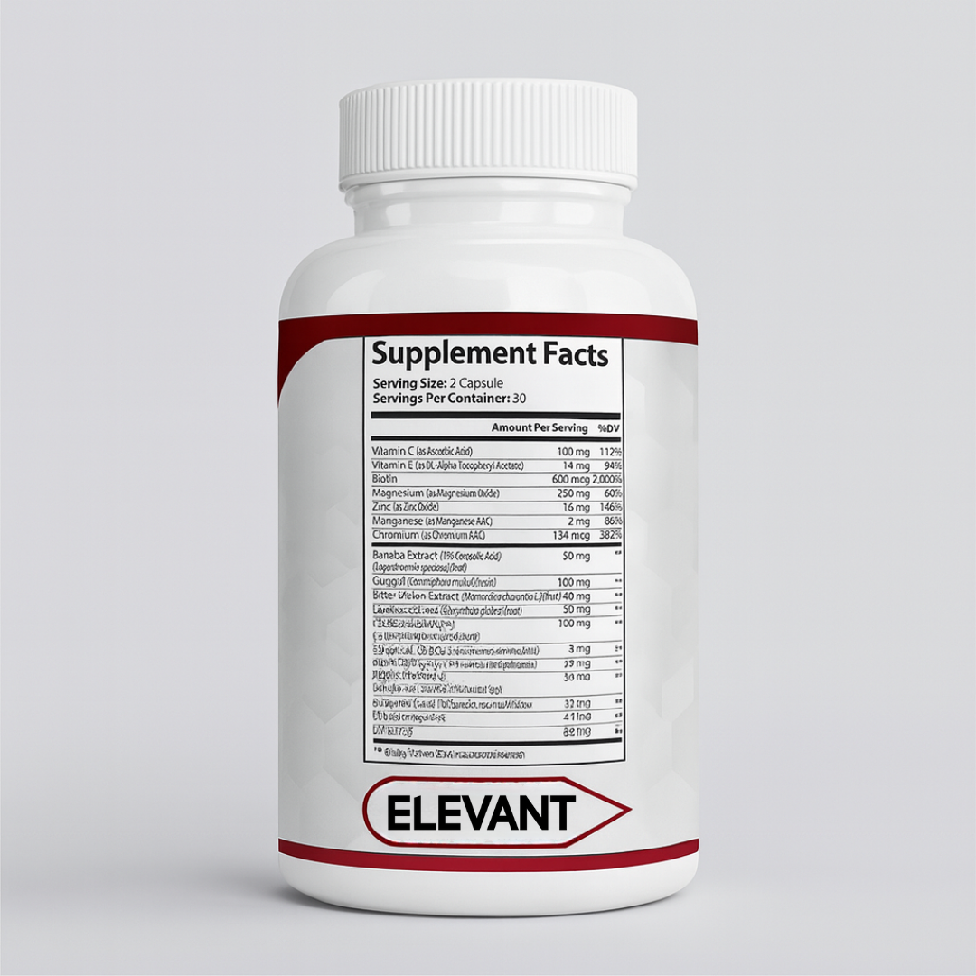 Elevante™ - Vitaminas Para el Azúcar Alta en la Sangre